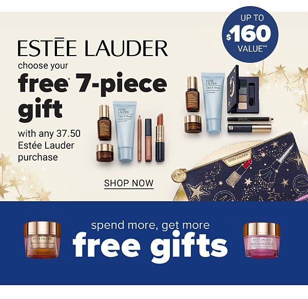 Estee Lauder - Choose your Free 7PC Gift with any $37.50 Estee Lauder purchase - Shop Now