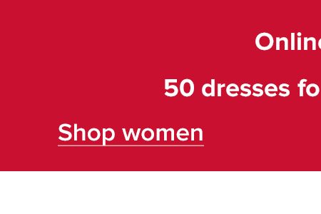 Shop 50 dresses for £30 and under