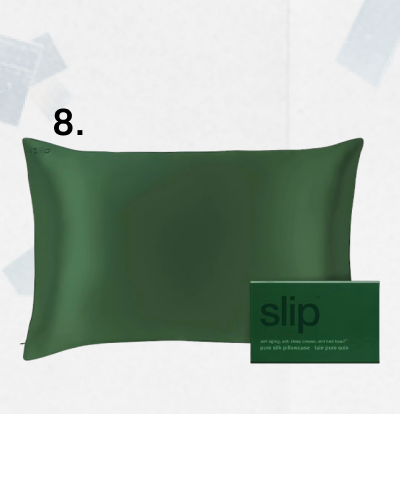 Pure Silk Queen Pillowcase in 'Moss Green'