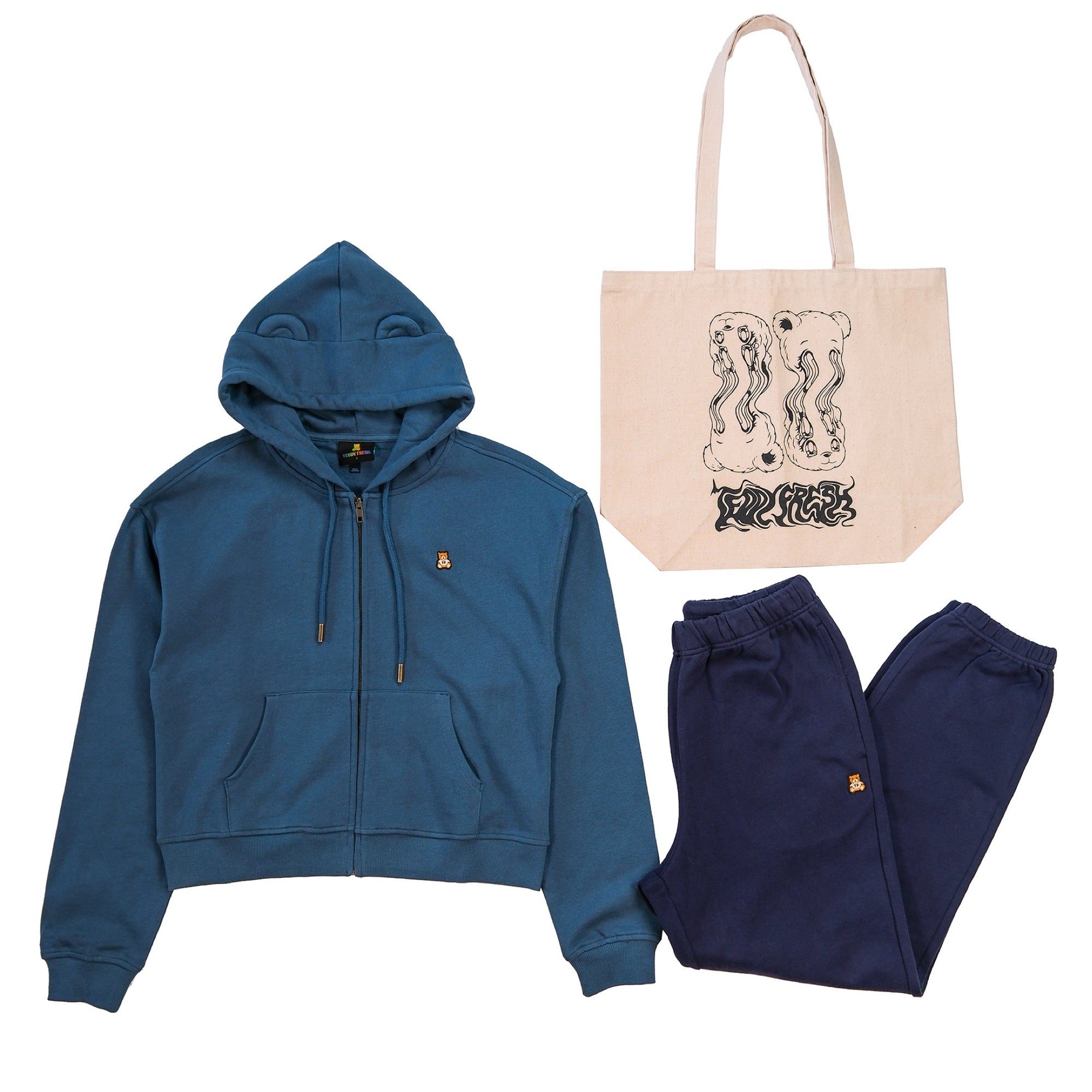 Image of Women's Classic Bear Ear Zip Hoodie Bundle