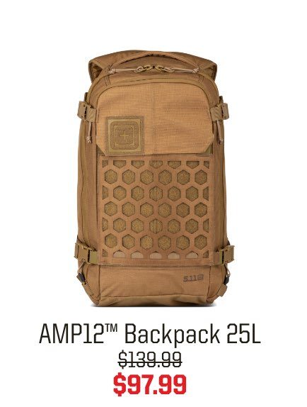 AMP12 Backpack 25L | $97.99