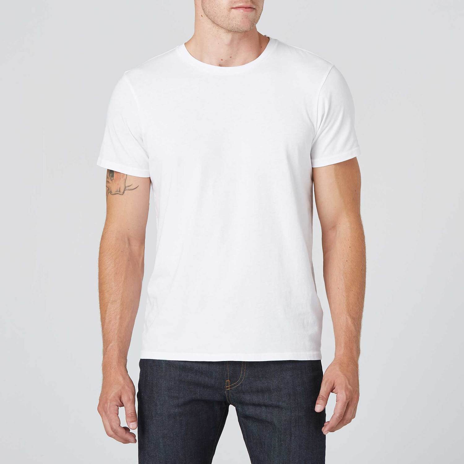 Crew Neck in White