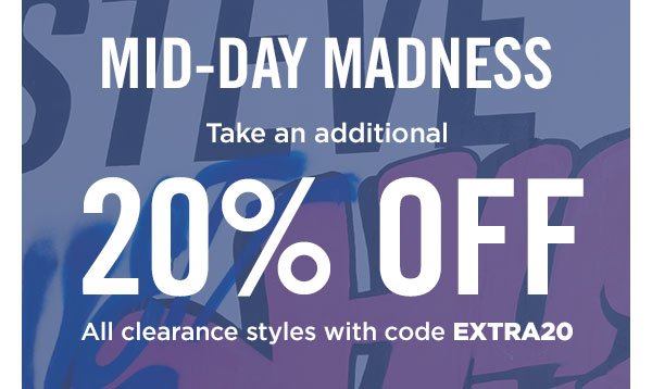 Take an additional 20% off all clearance styles with code FLASH20