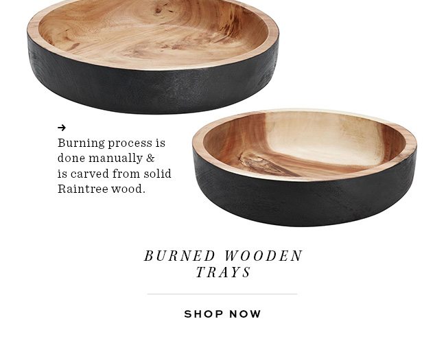Burned Wooden Trays