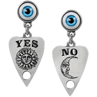 Ouija Planchette Earrings