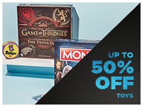 Up to 50% off toys