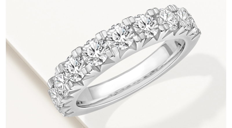 Diamond Anniversary Ring 2 ct tw 10K White Gold