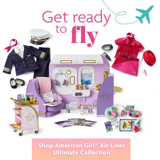 Get ready to fly - Shop American Girl® Air Lines Ultimate Collection