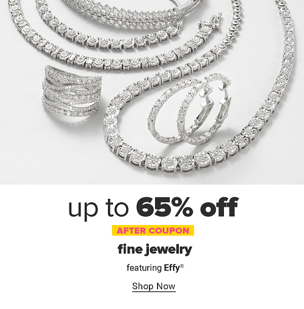 Up to 65% off fine jewelry after coupon, featuring Effy. Shop Now.