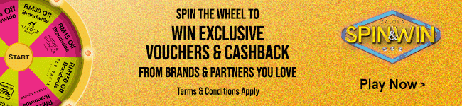 Spin The Wheel To Win Exclusive Vouchers & Cashback!