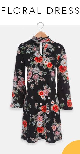 floral shift dress