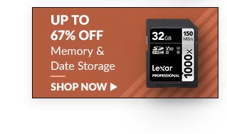 Save up to 67% on Memory & Data Storage