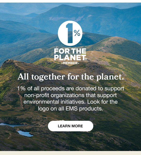 1% All together for the planet. Click to Learn More