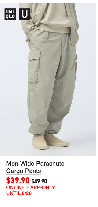 PDP 2 - MEN WIDE PARACHUTE CARGO PANTS