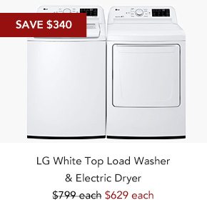 Shop LG White Top Load Washer