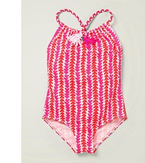 Fun Tassel Swimsuit - Indie Pink Petal Arrow
