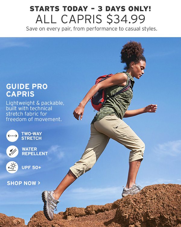 Eddie bauer guide 2025 pro capris