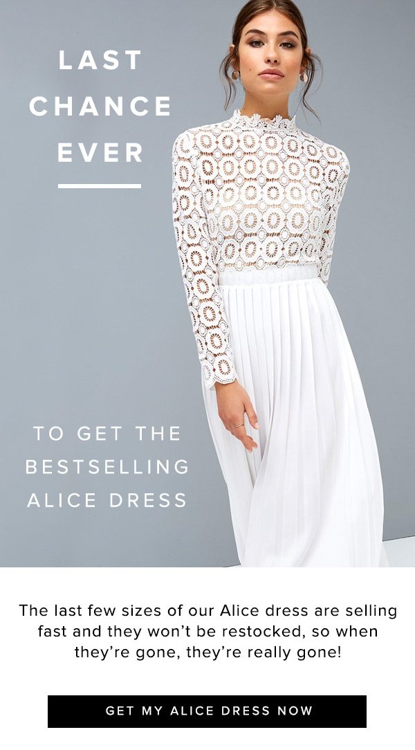 little mistress alice white crochet top midi dress with pleated skirt