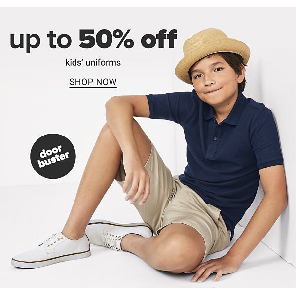 Up to 50% off Kids' Uniforms - Shop Now