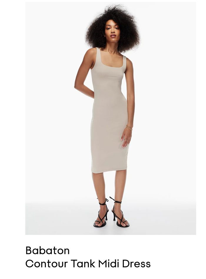 BABATON - CONTOUR TANK MIDI DRESS