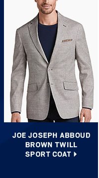 JOE Joseph Abboud Brown Twill Sport Coat >