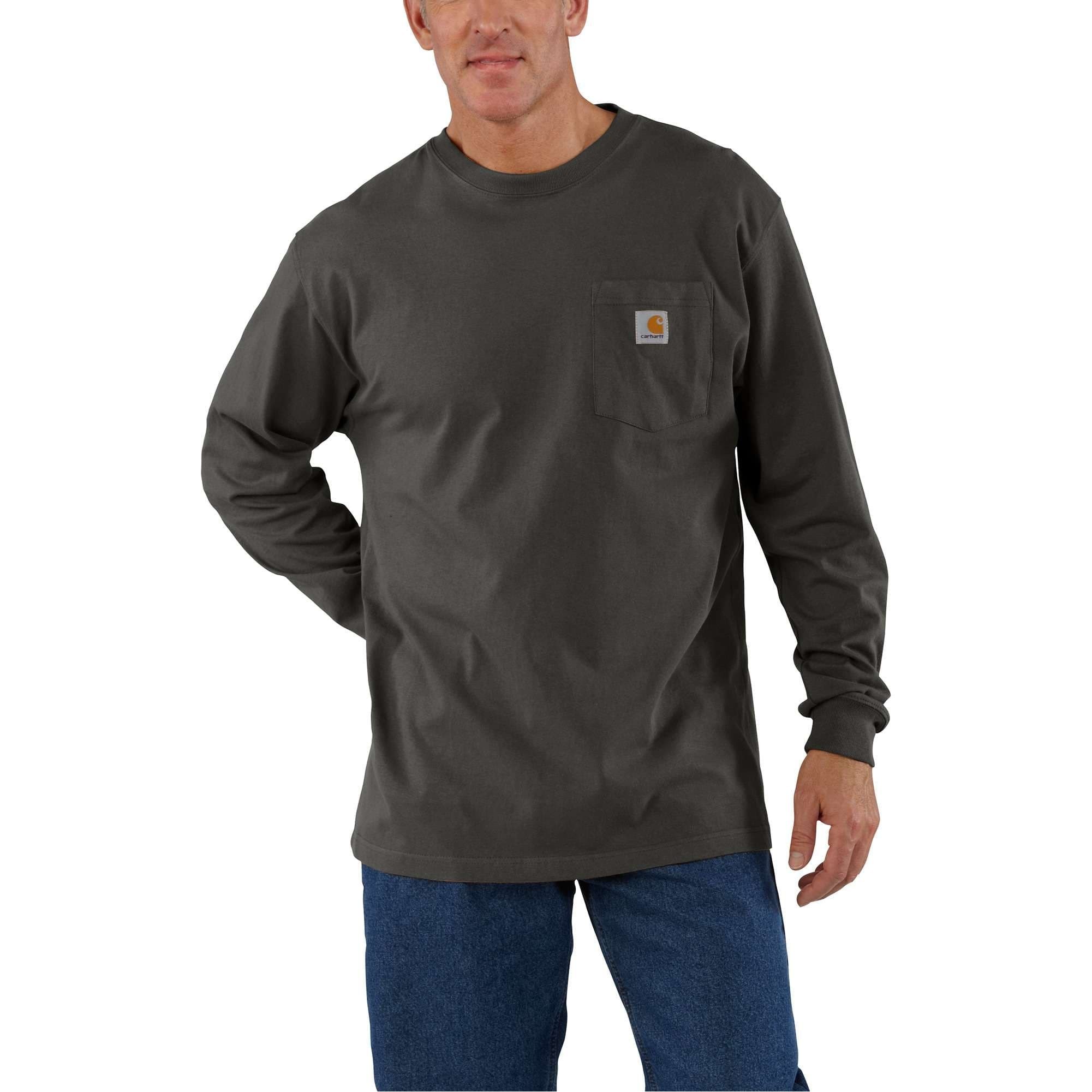 Loose Fit Heavyweight Long-Sleeve Pocket T-Shirt