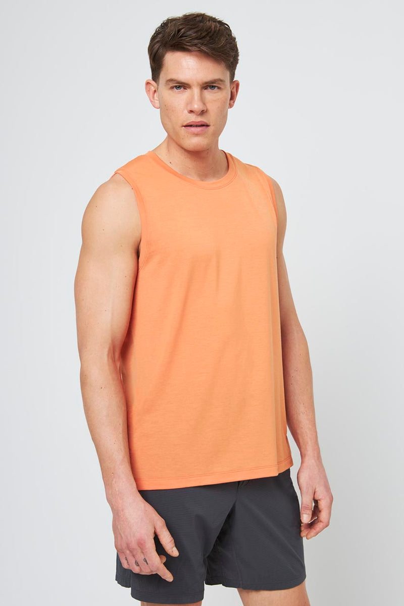 Dynamic Recycled Polyester Stink-Free Tank Top with Slits