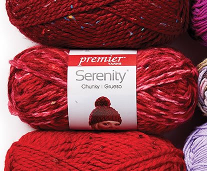 Premier Everyday and Serenity Yarns.