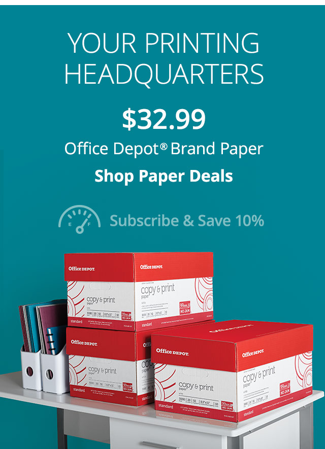 Only $32.99 Office Depot Brand Copy & Print Paper 10 Ream Case