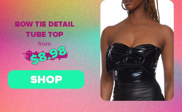 Bow Tie Detail Tube Top