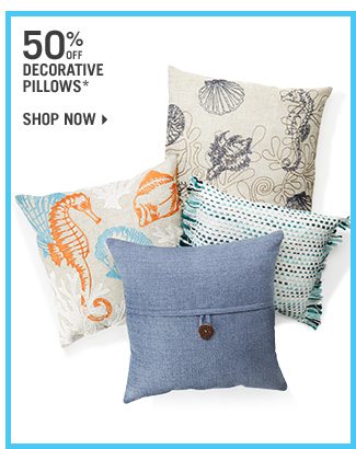 Shop 50% Off Select Decorative Pillows
