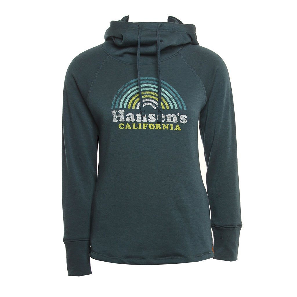 Image of Hansen Womens Sweatshirt Under The Rainbow Hood