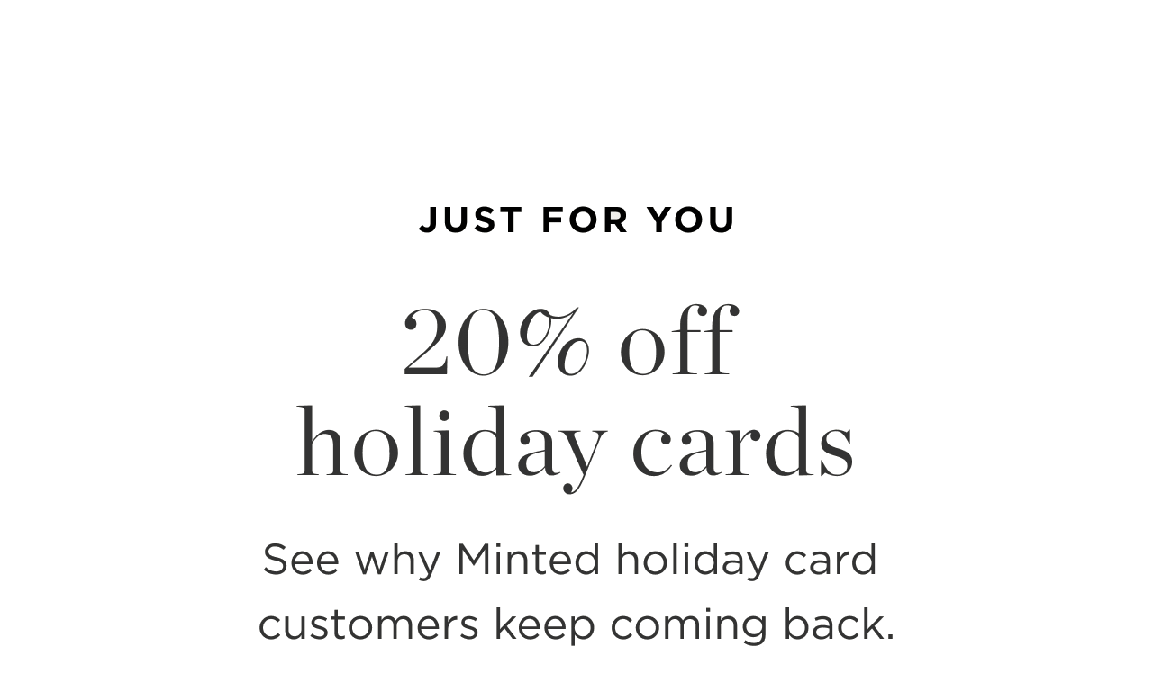 20% Off Holiday Cards