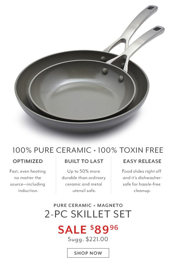 Pure Ceramic + Magneto Skillet Set