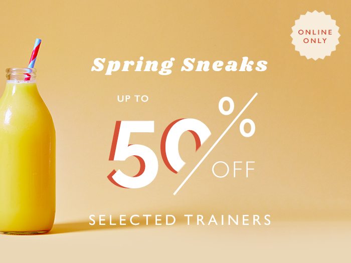 Up to 50% off selected trainers