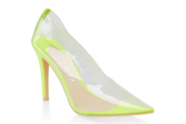 Clear Pointed Toe Pumps