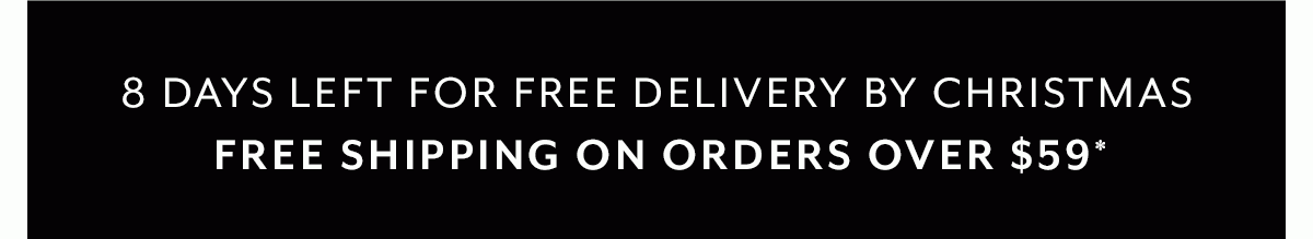 Free Shipping on Orders Over $59