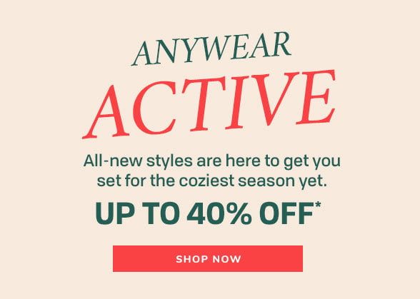 Up to 40% off Activewear