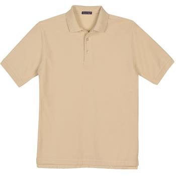 Men's Cotton Pique Polo Shirt with UPF 30+