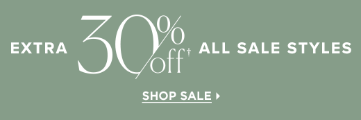 Extra 30% off all sale styles through November 18, 2020 »