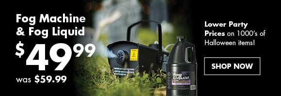 Fog Machine & Fog Liquid $49.99 was $59.99 | Shop Now