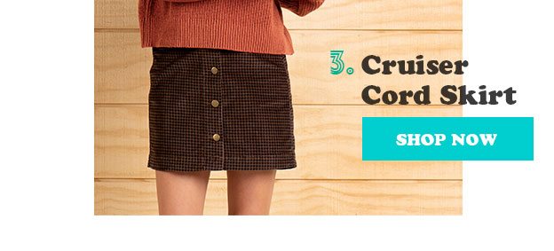 Shop Cruiser Cord Skirt