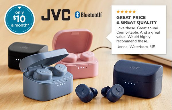 Photo of JVC Earbuds - only $10 a month*