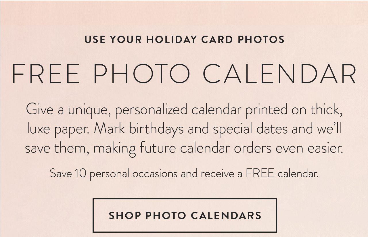 Shop Photo Calendars