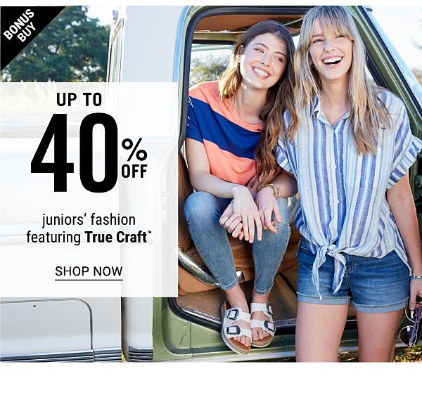 Up to 40% off Juniors Fashion ft. True Craft- Shop Now