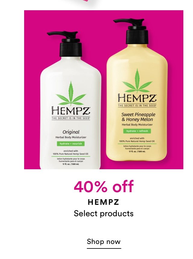 40% off Hempz