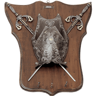 Mini Armour and Weapons Plaque with Pegs