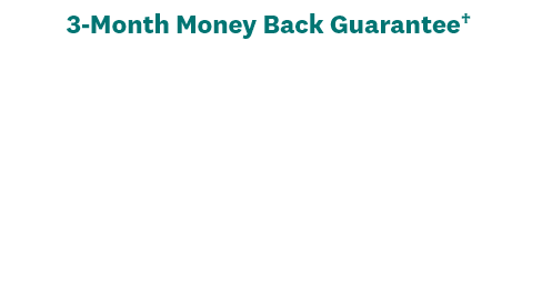 3-Month Money Back Guarantee† | Helping you reach your goals is our goal. And we’re so confident in your success that we’re offering you a 3-month money back guarantee! If you don’t lose the weight, you’ll get your money back—because WW really is weight loss that works. Why wait?! | Learn more!