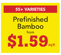 Prefinished Bamboo from $1.59/sqft