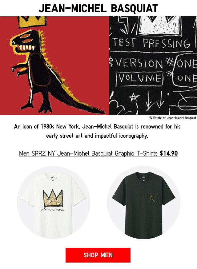 Men SPRZ NY Jean-Michel Basquiat Graphic T-Shirts - SHOP NOW